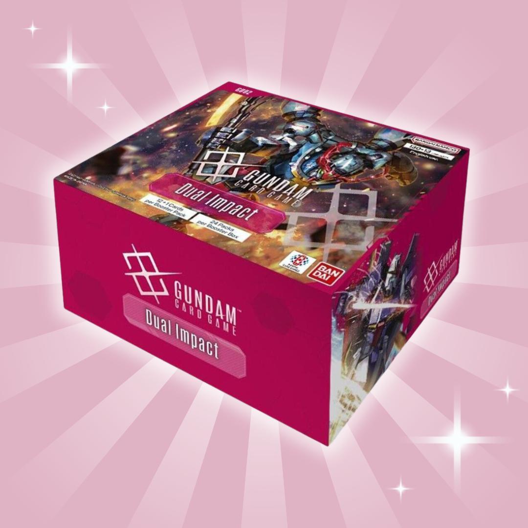 Heartforcards Gundam Card Game – Dual Impact Booster Display (24 Boosterpacks) GD-DB-D24