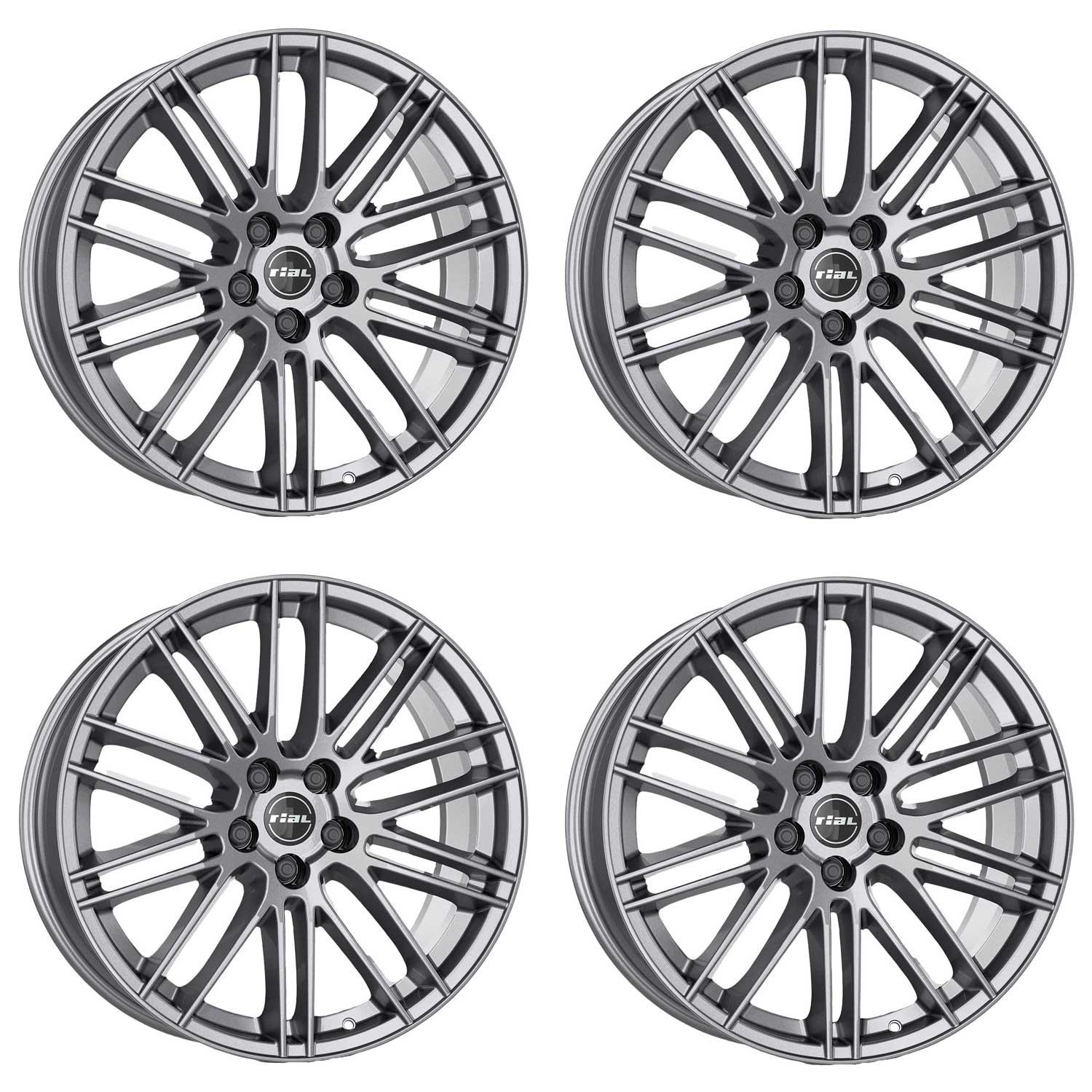 4 Rial Felgen Kibo 8.0x19 ET40 5x112 GRA für SEAT Alhambra Altea Ateca Cupra Ateca Cupra Cupra Born Cupra Form 4-KIB80940B77-9