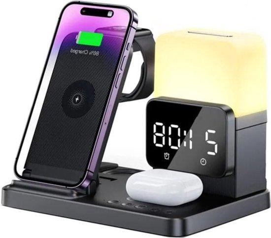 OEM 6-in-1 Apple-Ladestation mit Wecker und Lampe 2026