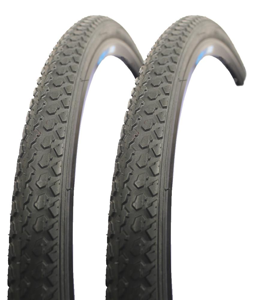 Taylor-Wheels 2x 28 Zoll Fahrrad City Reifen Stollenprofil 47-622 28x1,75 MTB Satz schwarz
