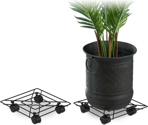 B2X Quadratischer Blumenwagen im 2er-Set