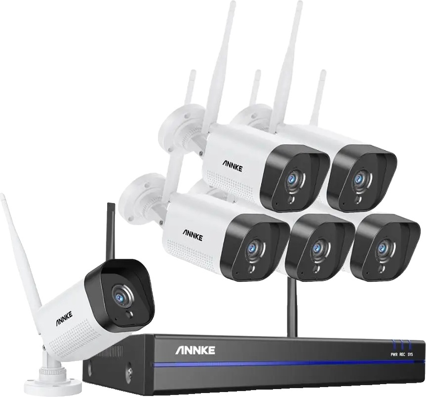 WiFi kamerový systém, 3MP HD kamery, podpora 8 kanálov, 6 kamier, 2T