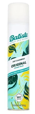 Suchý šampón Batiste Original 200ml - Rýchle osvieženie a oživenie vlasov, Praktické riešenie pre každú ženu