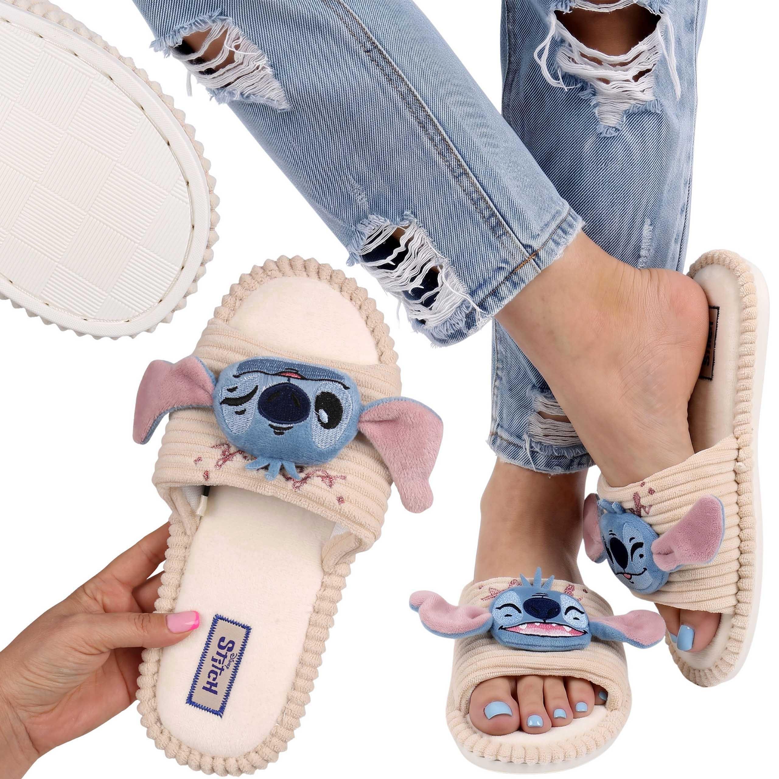 DISNEY Stitch rutschfeste Damenhausschuhe, weiche