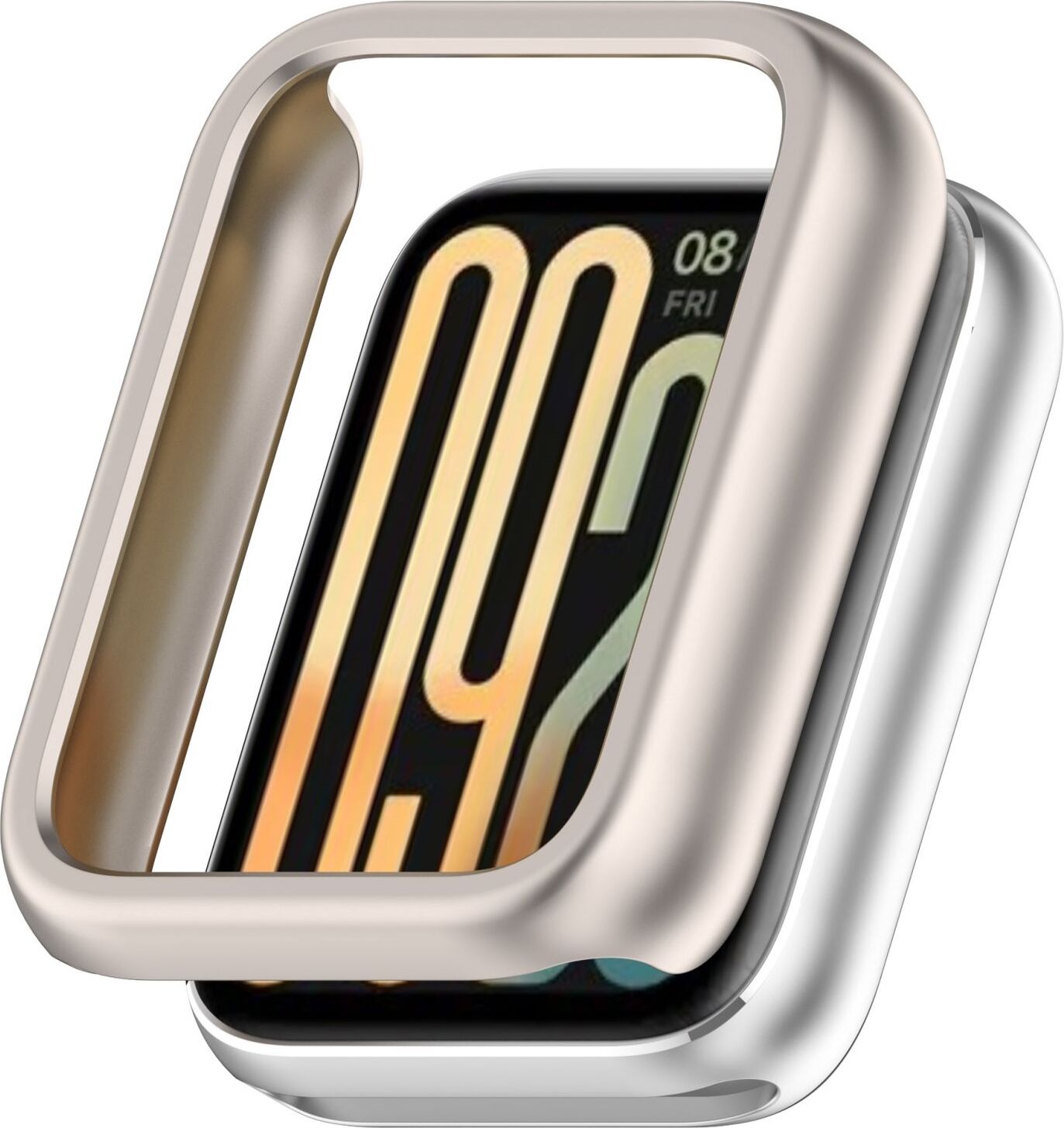 Pre Xiaomi Smart Band 9 Pro Plastic PC Cover Protective Case Beige