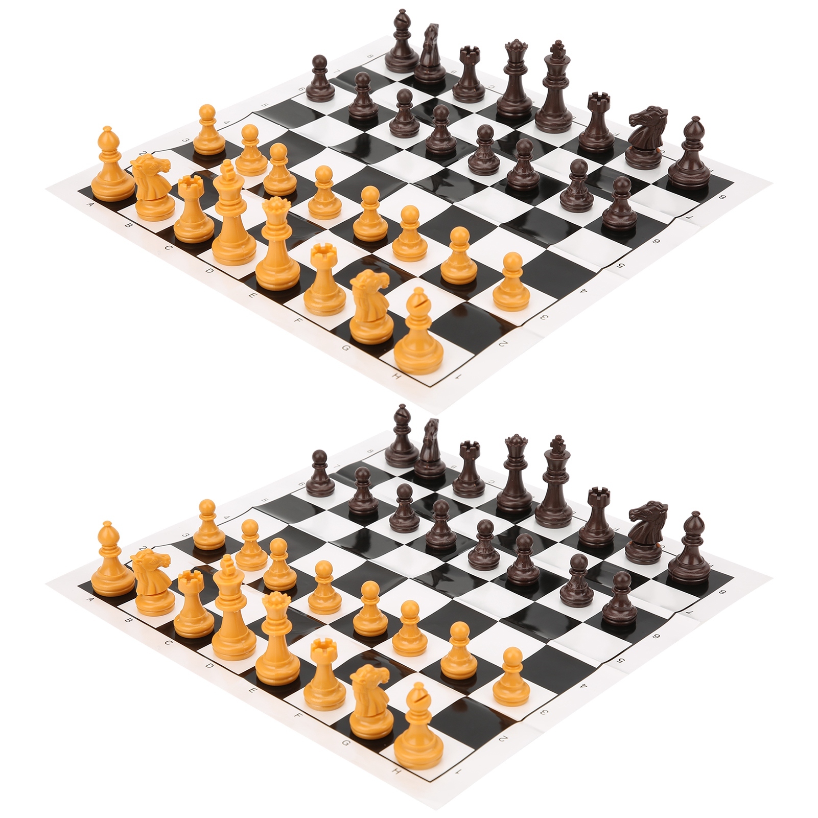 Cocosity 2 Set Schachspiel Schachfiguren Set Portable Kinder Erwachsene Schachspiel Spielzeug