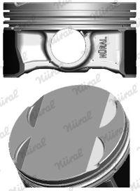 NÜRAL 87-425307-00 Kolben für BMW 3 Limousine (E46) 5 Limousine (E60) 5 Touring (E61) 5 Limousine (E39) 3 Touring (E46)