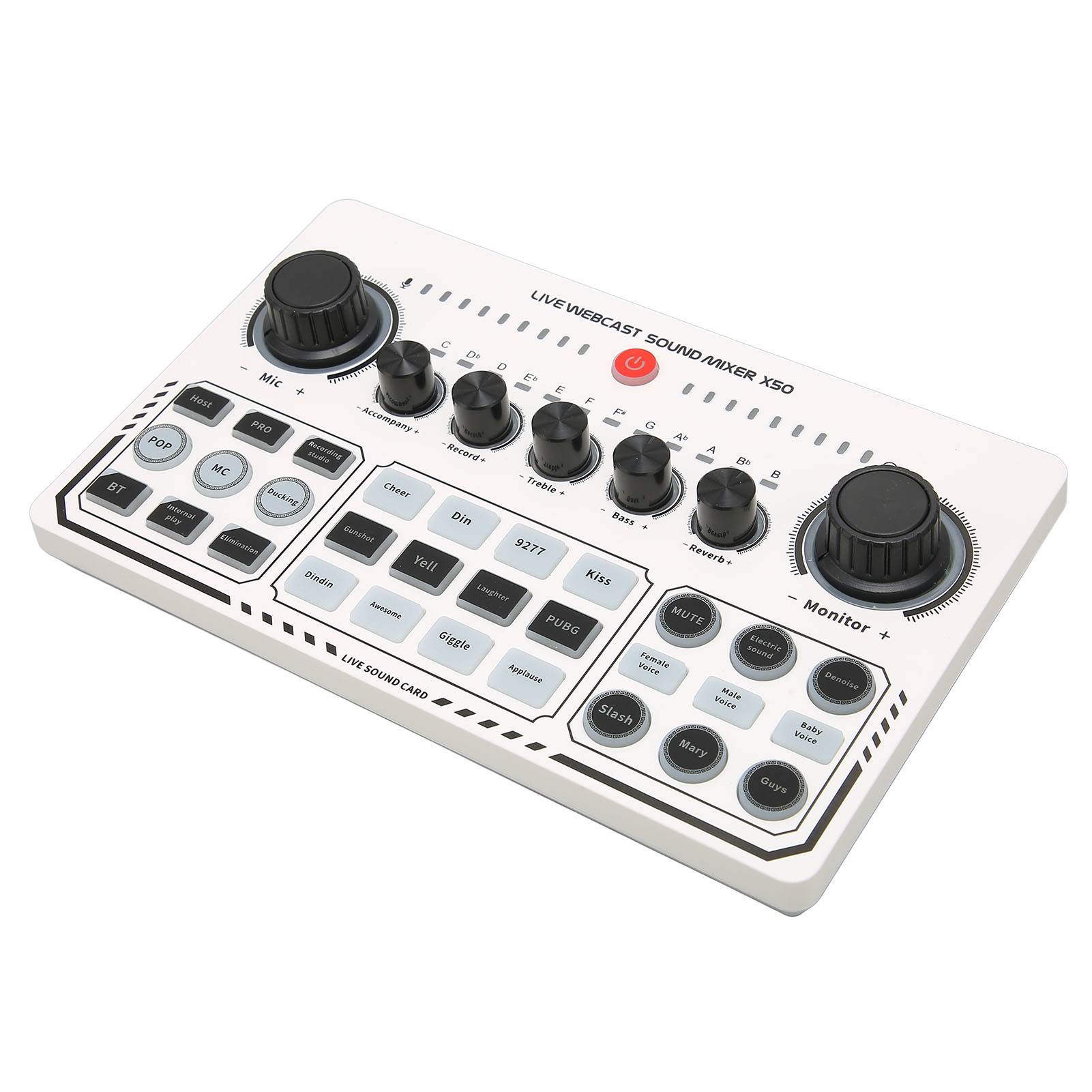 Cocosity USB Live Soundkarte,Live Soundkarte,Live Broadcast Soundkarte,USB Externe Soundkarte,Podcast Mixer Soundkarte,Soundkarte