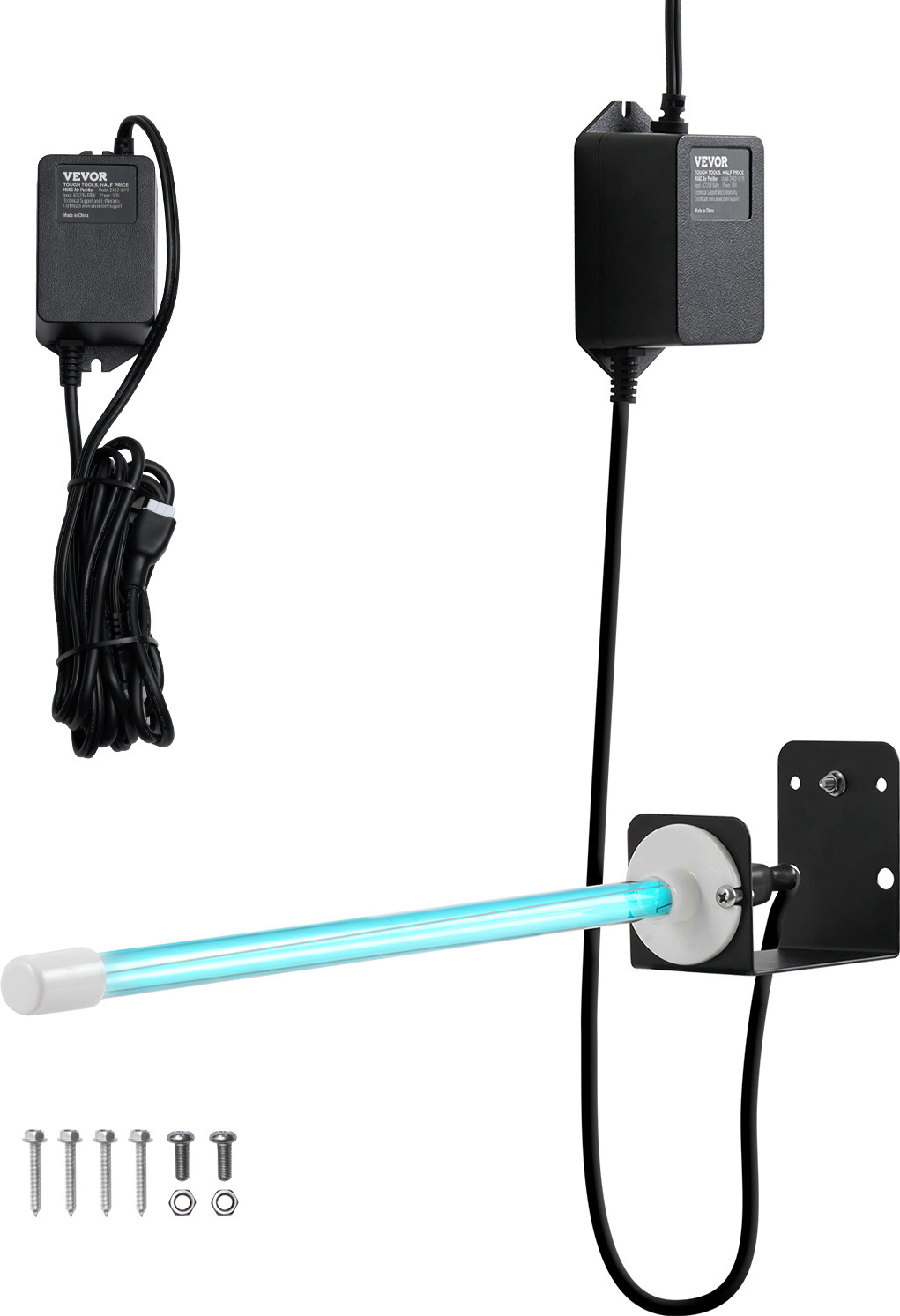 VEVOR HVAC čistička vzduchu, 18 W 254 nm UV-UVC svetlo čistička pre AC kanál (klimatizácia), čistička vzduchu, HVAC-UV lampa, čistička vzduchu klimatizácie