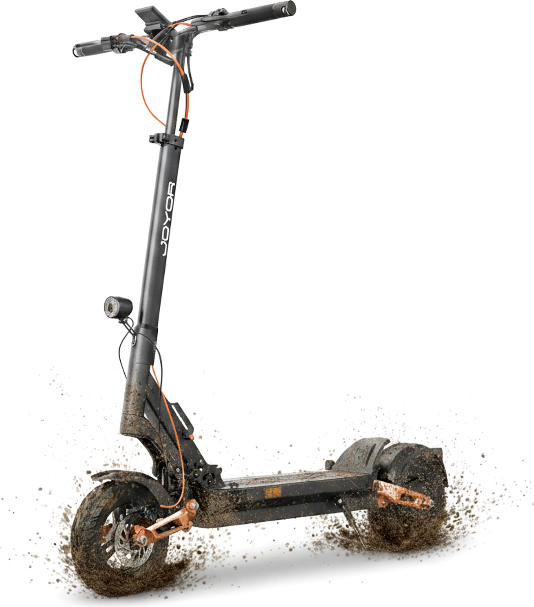 Joyor T6E E-Scooter mit Straßenzulassung 500W bis 70km Reichweite Blinker offroad 10 Zoll hydraulische Federung