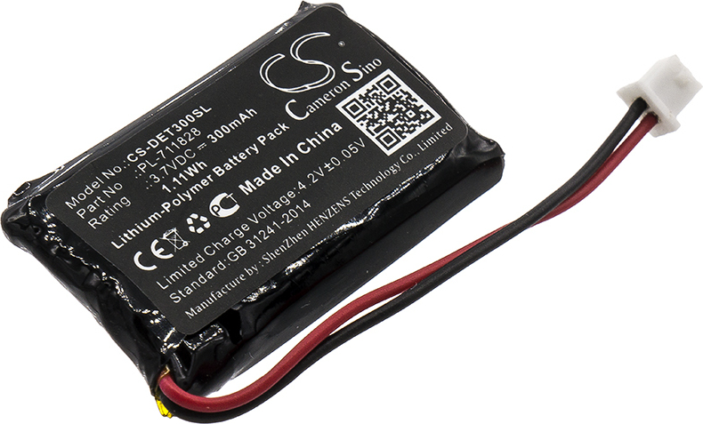 TECHTEK Akku Kompatibel mit [Educator] 300TSTransmitter, ET-300-LReceiver, ET-300Receiver, ET-300Transmitter, ET-302-LReceiver, ET-302Receiver, ET-40