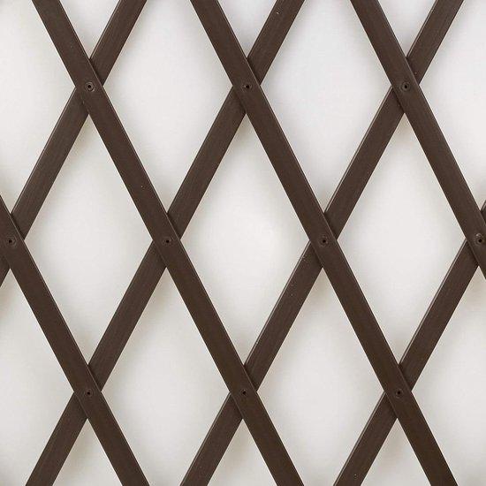 OEM PVC-Rankrooster 100 x 2 m braun für Wandmontage von Blumen und Schlingpflanzen 2026