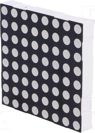 TNE 1x Display: LED 6÷12mcd 8x8 rot Matrize Kathode 60,2x60,2mm KWM-50881CSB LED Matr _1GH_KWM-50881CSB