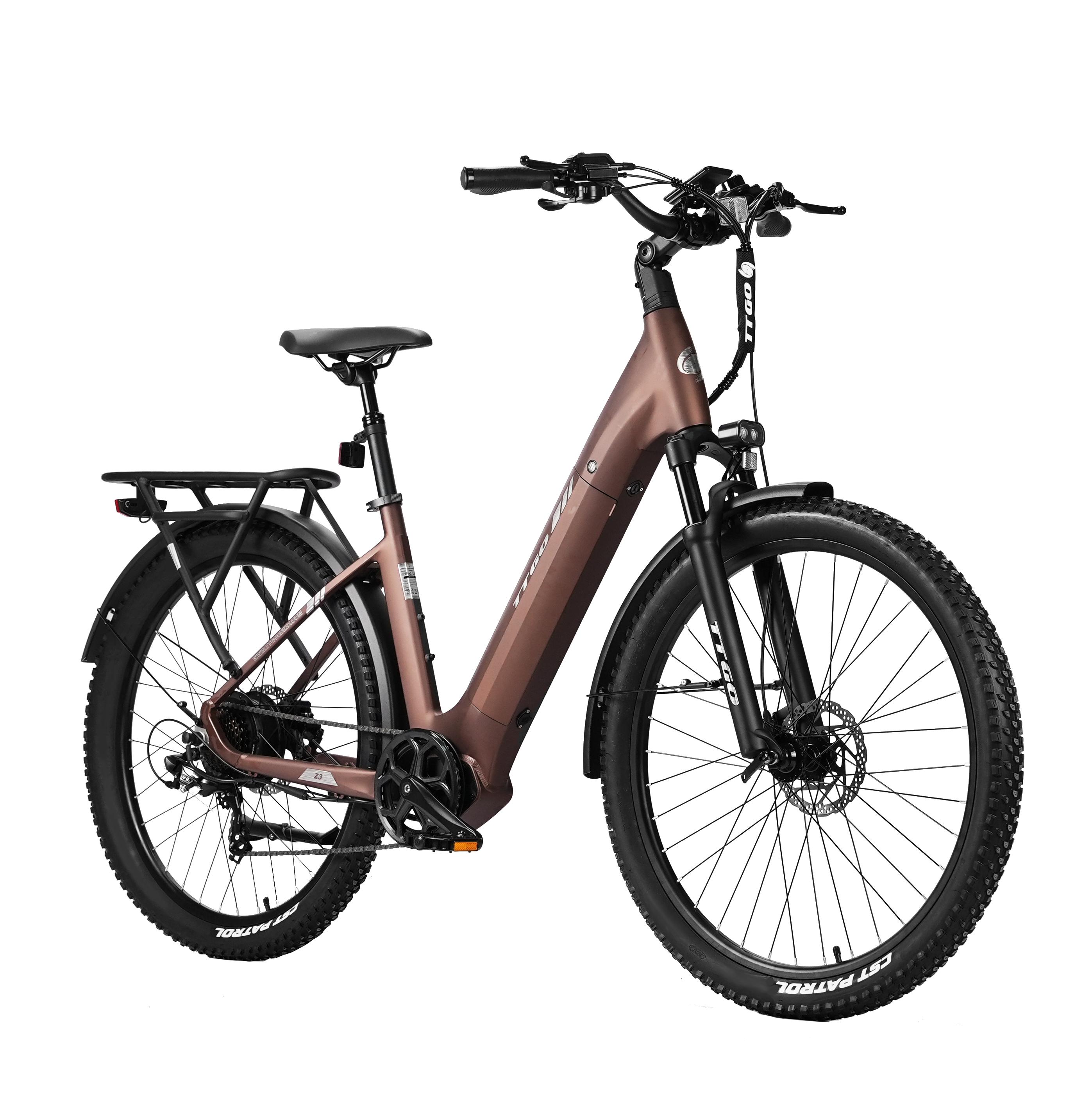 27,5-palcový 70 Nm elektrický bicykel Cityebike 48V15AH batéria, Shimano 7-rýchlostný, ZOOM odpružená sedlová trubka, mestské elektrické bicykle a holandské elektrické bicykle s dojazdom 120 km