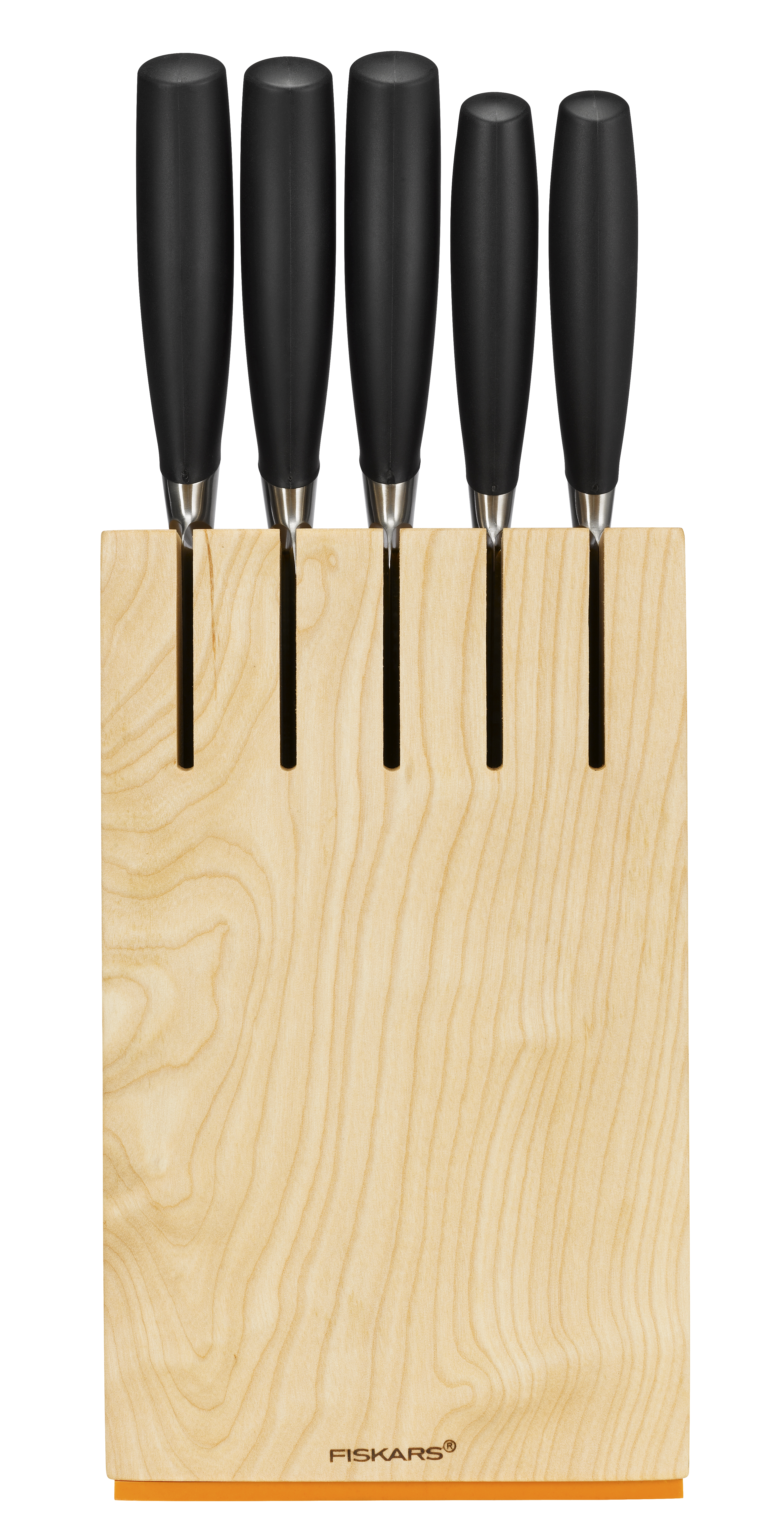 Fiskars FF+ Messerblock mit 5 Messern, 1016004