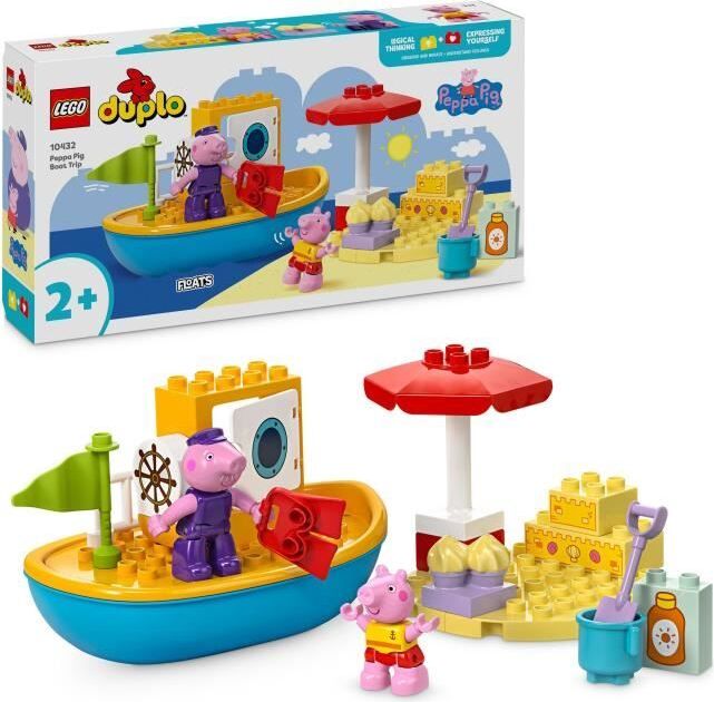 LEGO DUPLO 10432 Peppa Pigs Bootsfahrt Badespielset für Kleinkinder