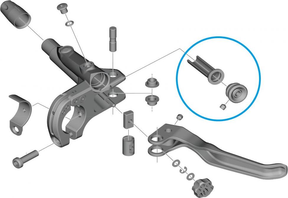 Shimano Membraneinheit für BL-T8100 Y2HS98010