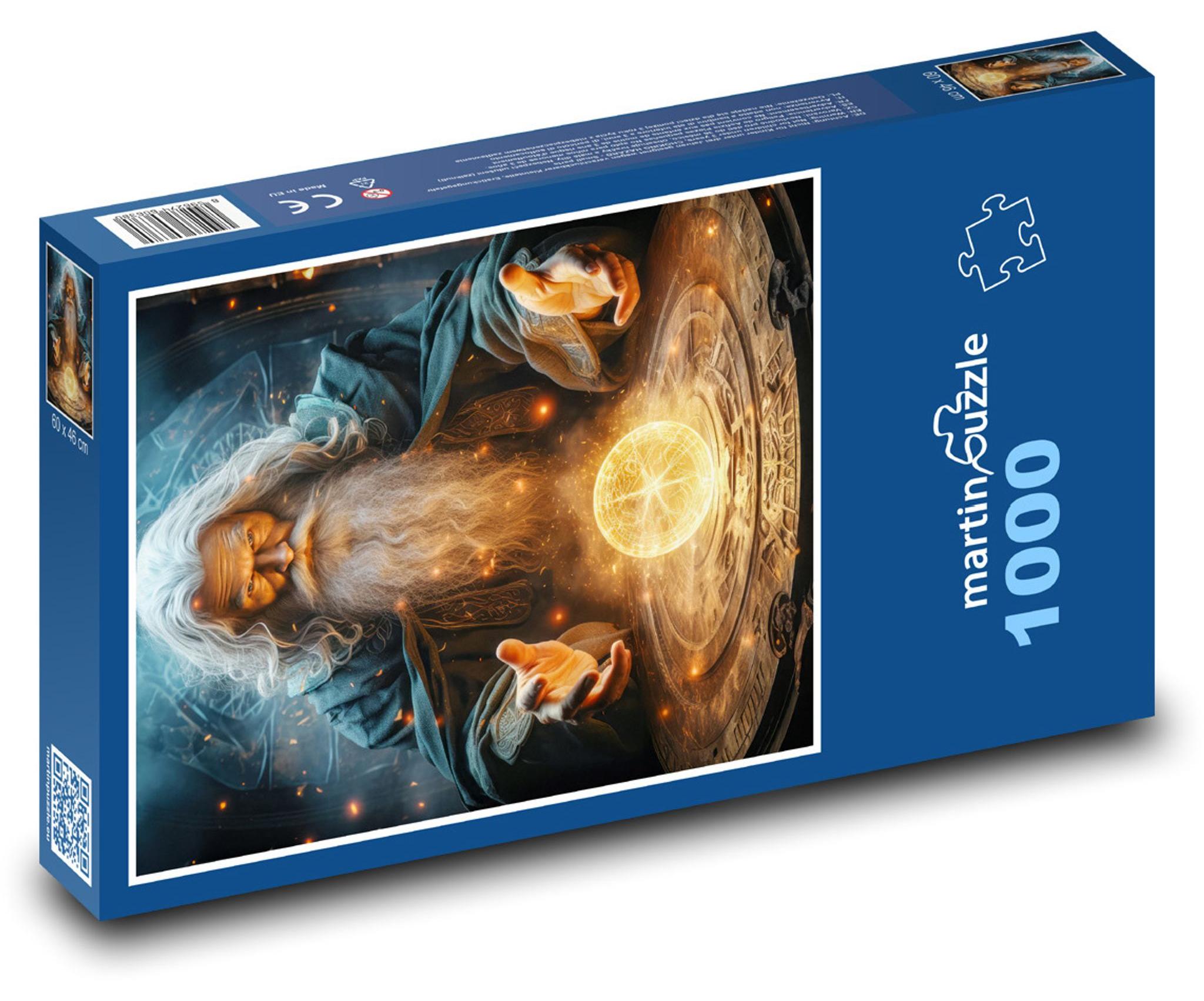 MCprint Puzzle 1000 Zauberer und Wahrsagerkugel - martinpuzzle