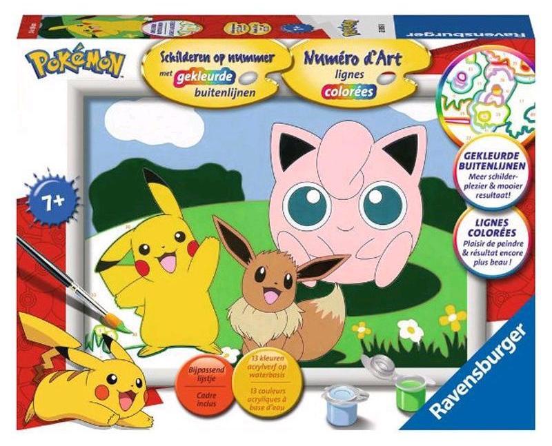 Ravensburger Spielverlag Ravensburger Malen nach Zahlen Pokémon Malset kreativ RAV-235858