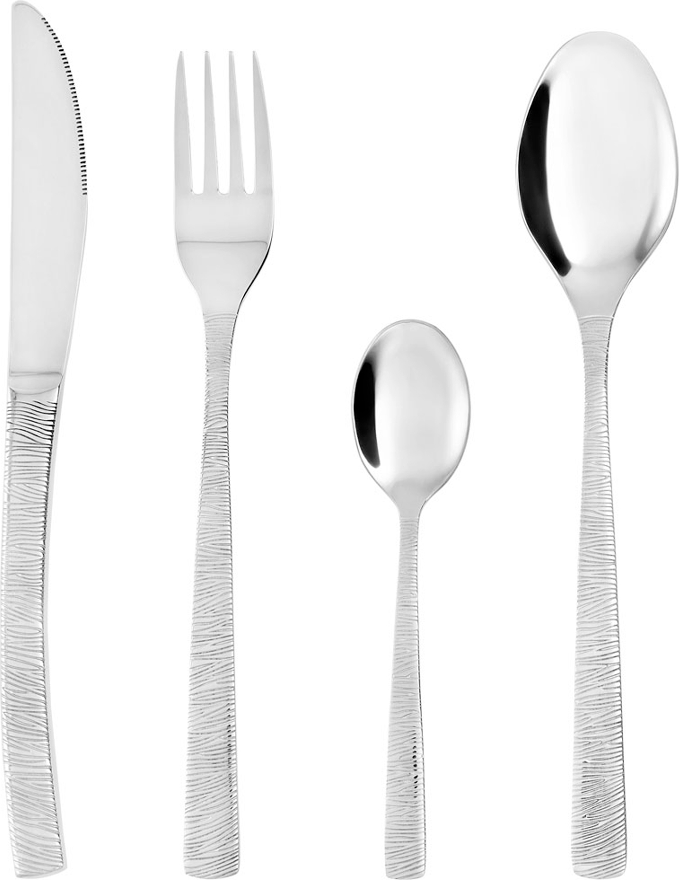 Besteckset 24tlg. 6 Personen Edelstahl Besteck Tafelbesteck Essbesteck AMBITION 83892