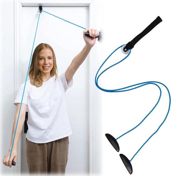 OEM Schultertrainingsgerät - Katrolschultertrainer - PVC-Schultertrainer mit Katrol - 200 cm Seilzuglänge - blau 2026