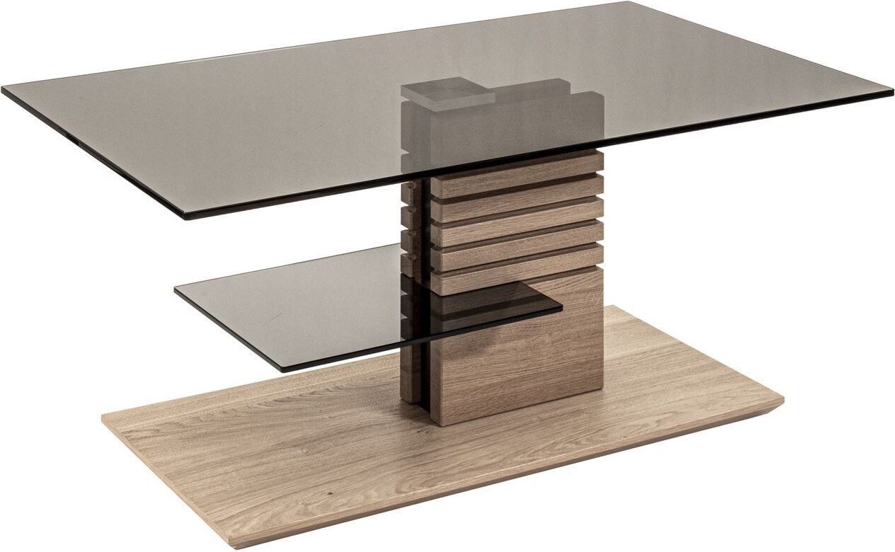 58 aufm Kessel Couchtisch Celka 100x60x47 höhenverstellbar Wildeiche/Parsol 16247