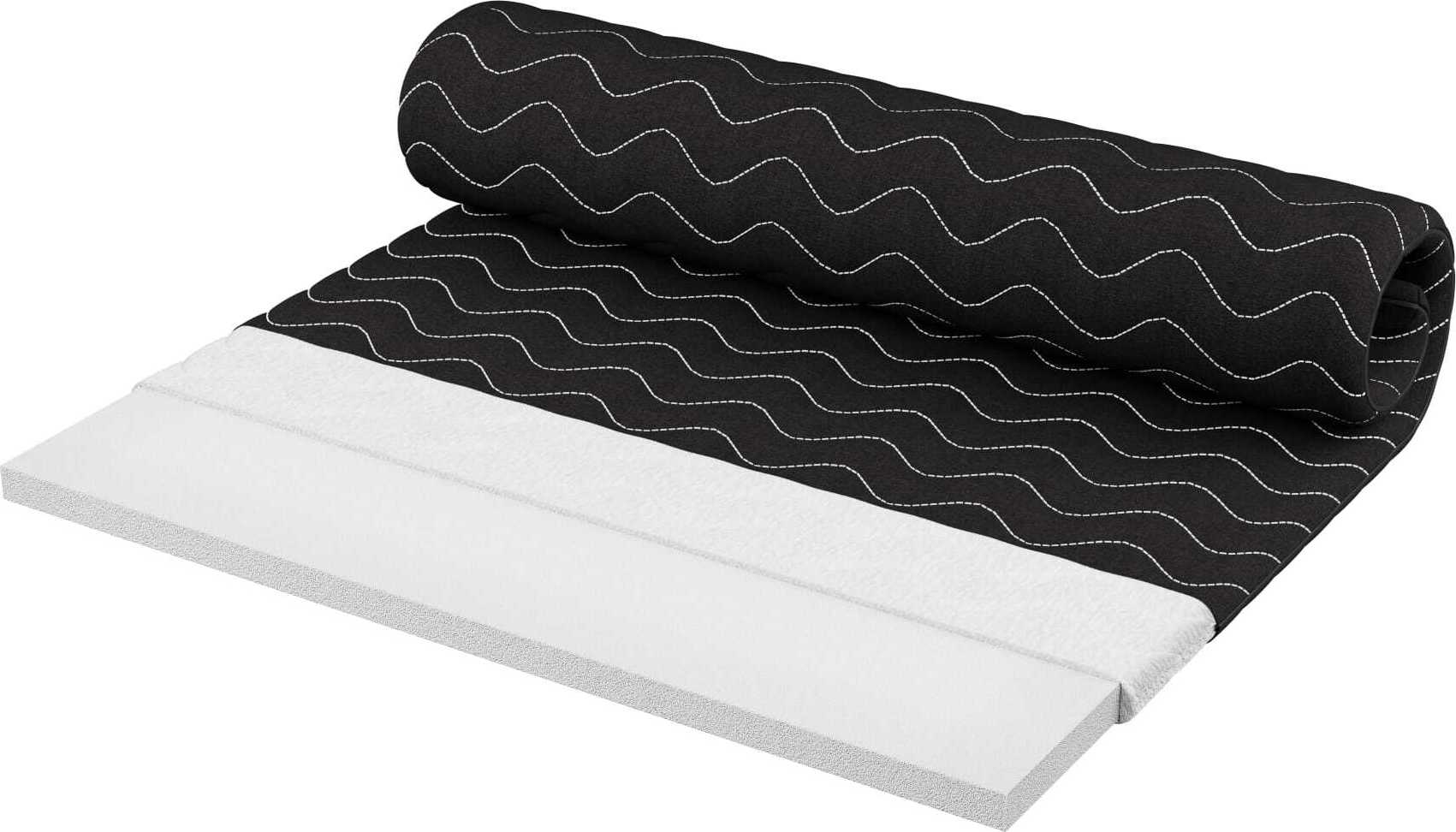 Dein Schlaf 24 Kaltschaum-TOPPER H2 90x200x4 cm Schwarz TOPP-0004