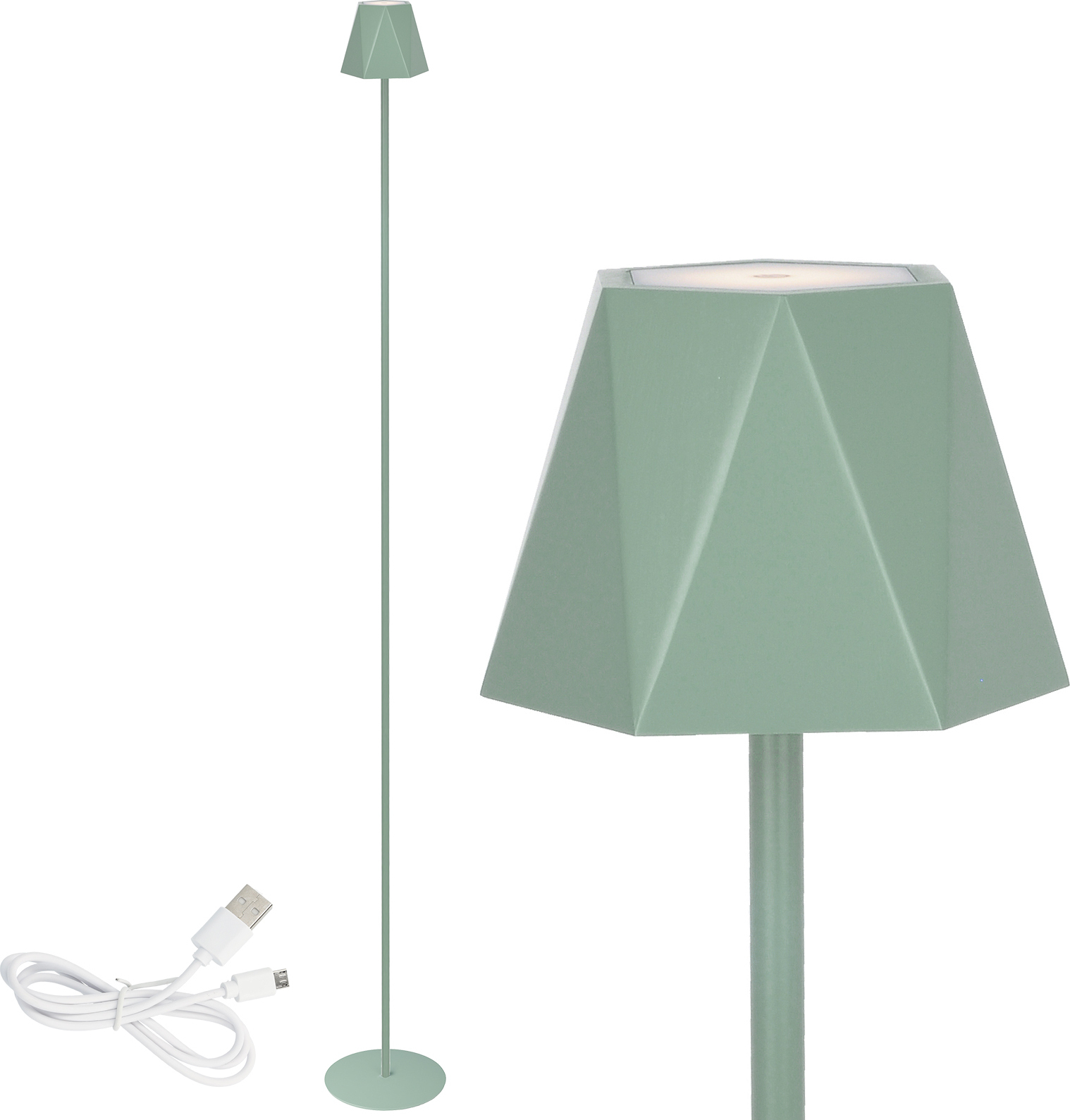Clauss LED Floor lamp, 557 U, green, IP 54 Clauss 10013