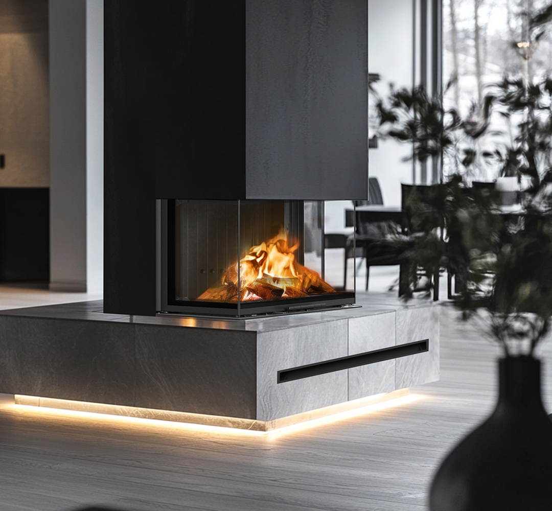 Krb KRATKI REGNOR 800/400 zasklievacie lišty 8 kW Ø 200 čierny thermotec samozatváracie dvierka