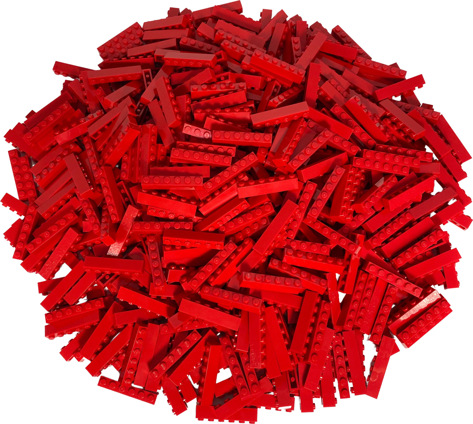 LEGO® 1x6 kociek Vysoké kocky Červená - 3009 NEW! Množstvo 1000x