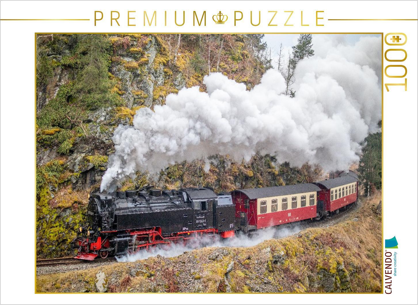 CALVENDO Puzzle 99 7243-1 der Selketalbahn bei Harzgerode | 1000 Teile Lege-Größe 64x48cm Foto-Puzzle für glückliche Stunden