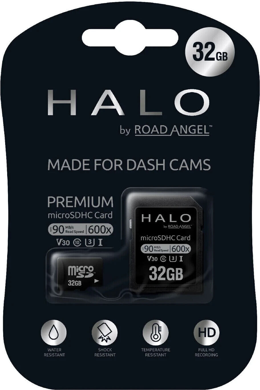 Road Angel MicroSD-Karte 32GB Entwickelt fuer Halo Dashcams RSD32
