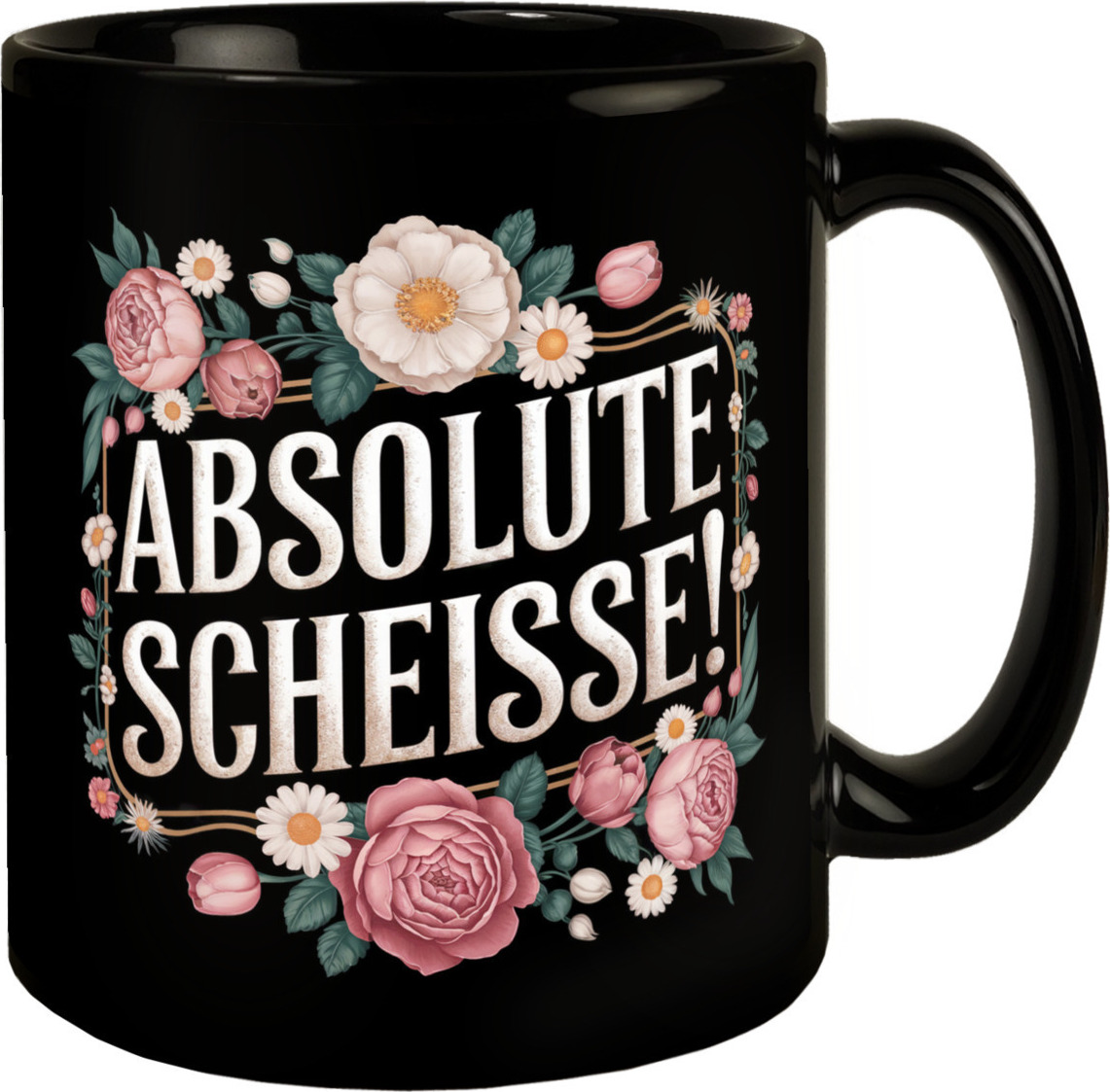 speecheese Absolute Scheisse Blumensprache Tasse