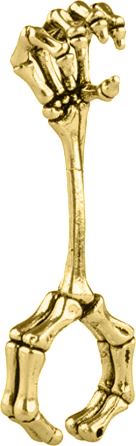 Stuttg Einzigartige nützliche Handknochen -Raucher -Clip -Rack -Finger -Zigarettenhalterung-Golden 2465745@Stuttg