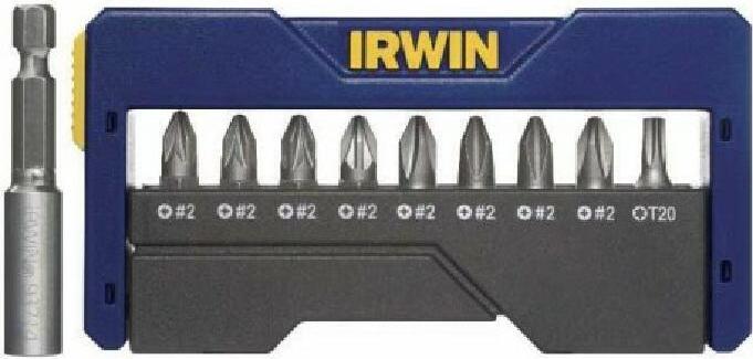 Irwin końcówki kpl.10szt.+uchwyt mix