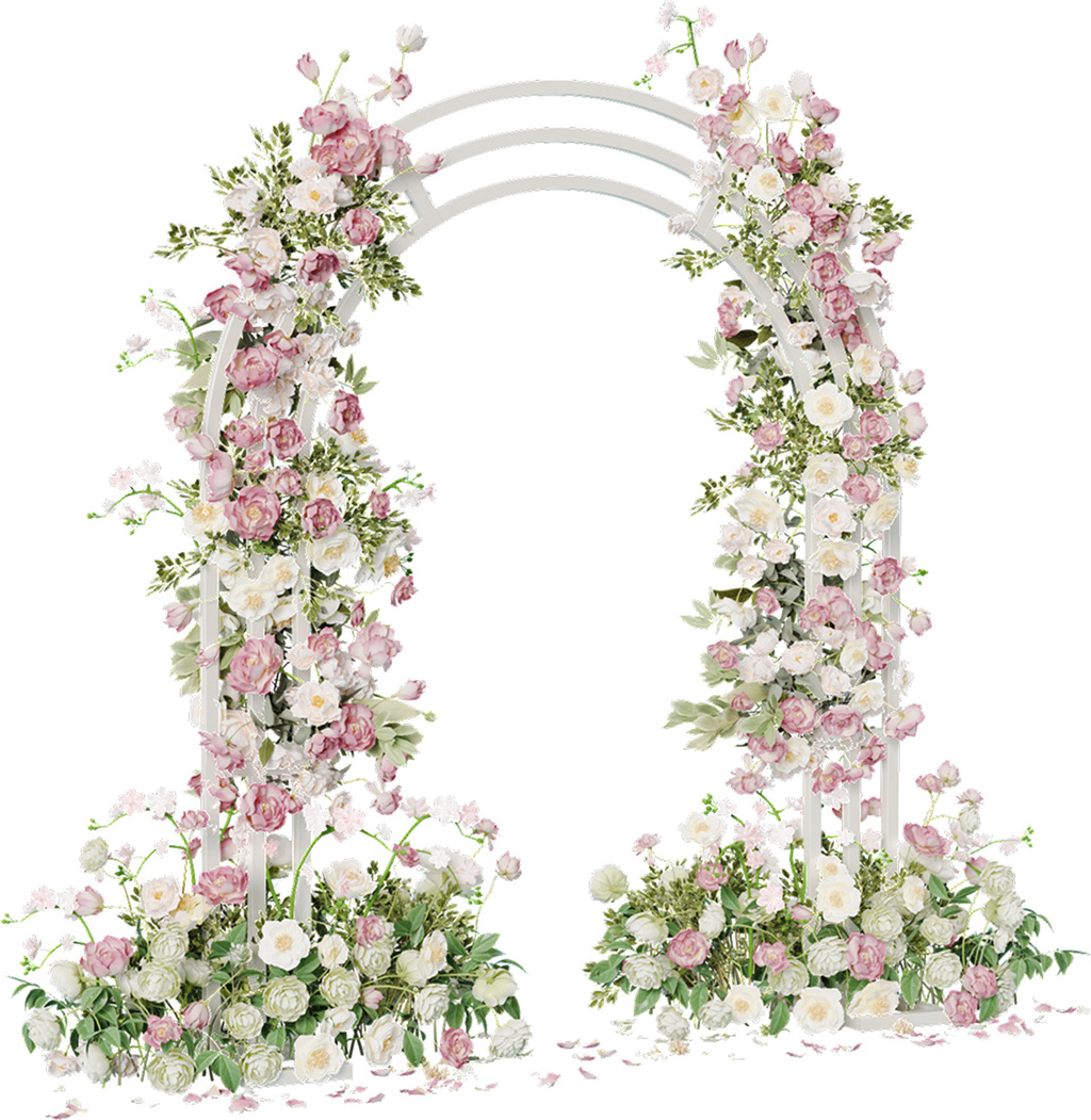 Arche Mariage Métal Doré 3x6m – Support Rectangulaire Grande Arche Florale Pour Cérémonie Jardin Extérieur