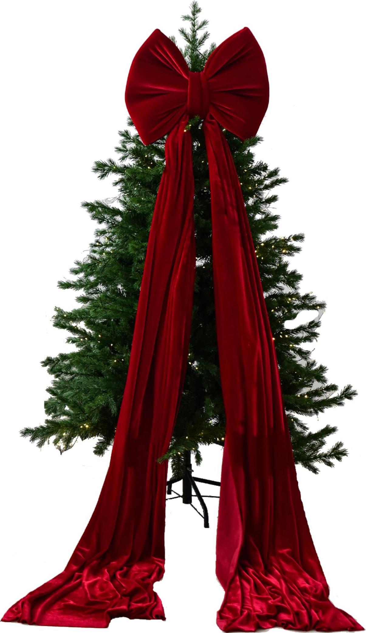 Set Di 24 Fiocchi In Velluto Per Albero Di Natale - 12 Colori