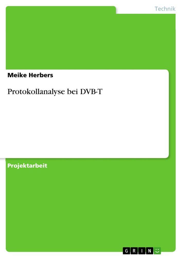 Sonstige Verlage Protokollanalyse bei DVB-T