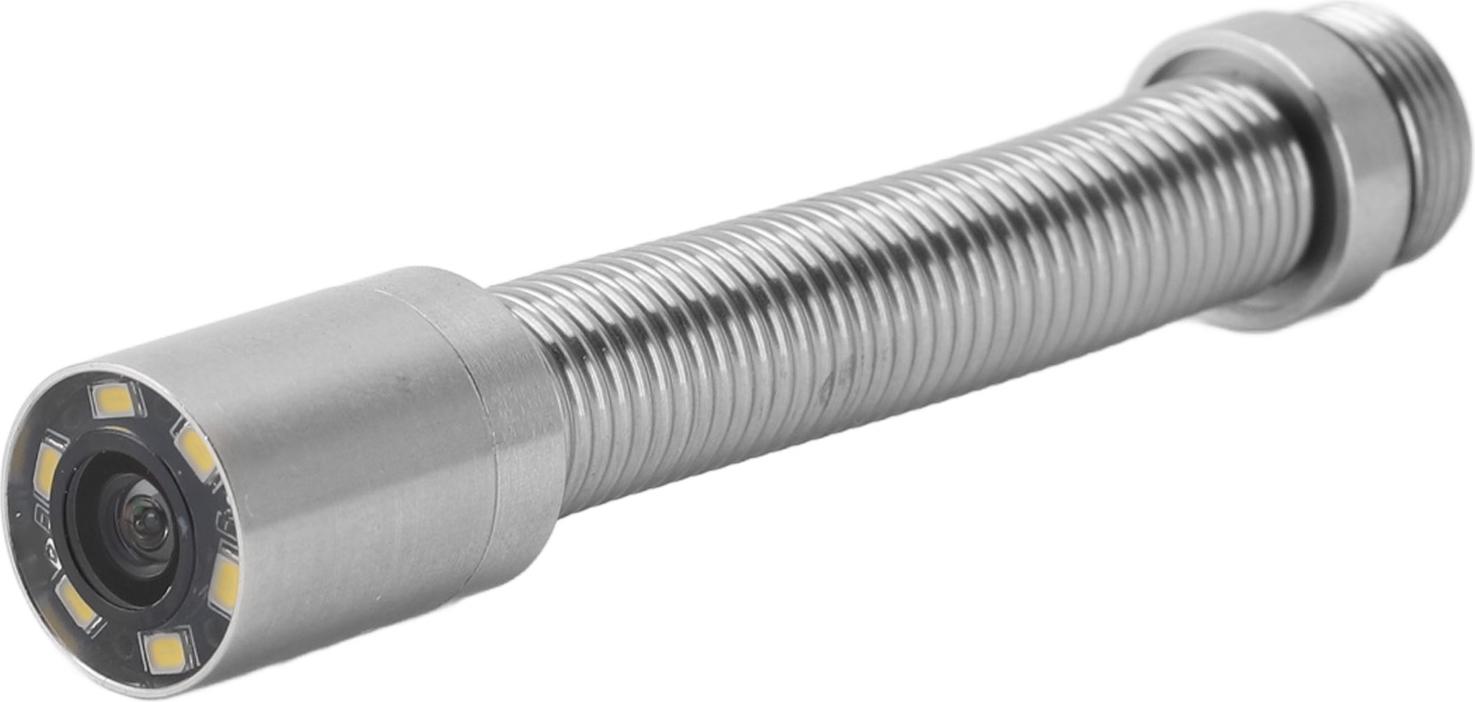 Cocosity 17mm Abwasserkanal Kamera Kopf Zubehör 6 LED Lichter IP68 Wasserdicht für Rohr Kanalisation Kamera Ersatz mit Schutzhülse