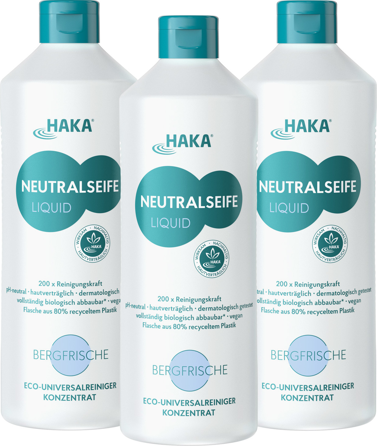 HAKA Kunz HAKA Neutralseife Liquid Bergfrische 3x1l Universalreiniger für Haushalt, Garten & Auto 30922