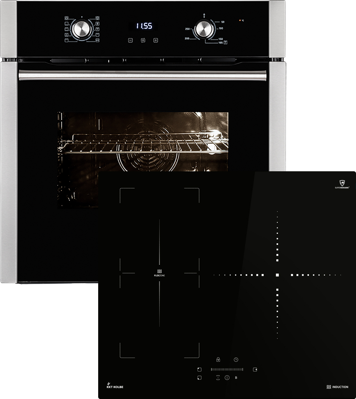 Backofen und Induktionskochfeld SET8010IND593SP