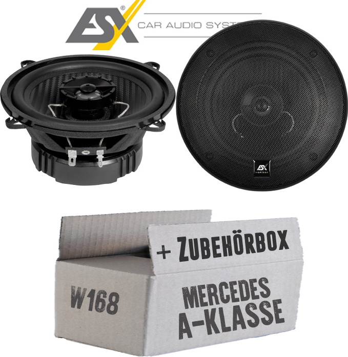 Lautsprecher Boxen ESX HZ52 HORIZON - 13cm Koax Auto Einbausatz - Einbauset passend für Mercedes A-Klasse JUST SOUND best choice for caraudio MBW168Hp_HZ52