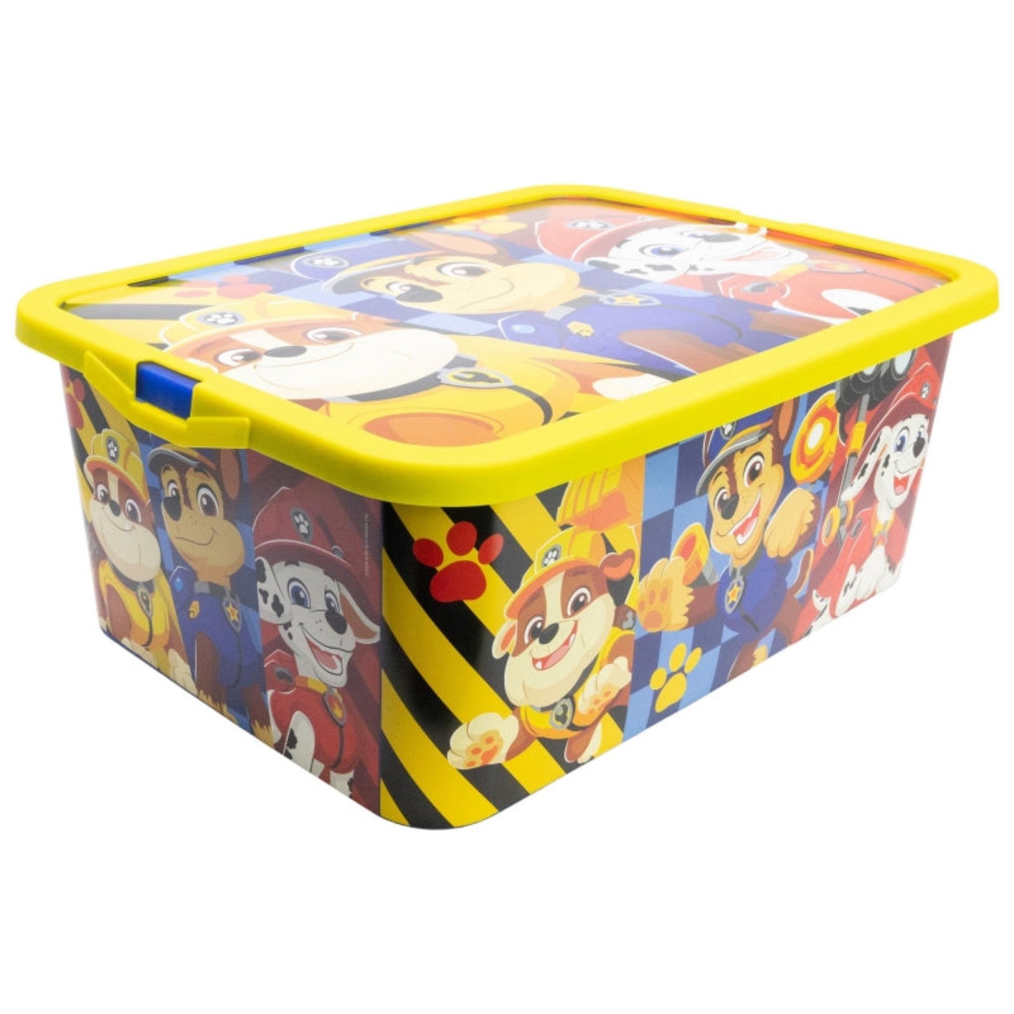 Aufbewahrungsbox 13 Liter Mit Paw Patrol-Motiv | Mit Klickverschluss | BPA-frei, Robust & Kindersicher