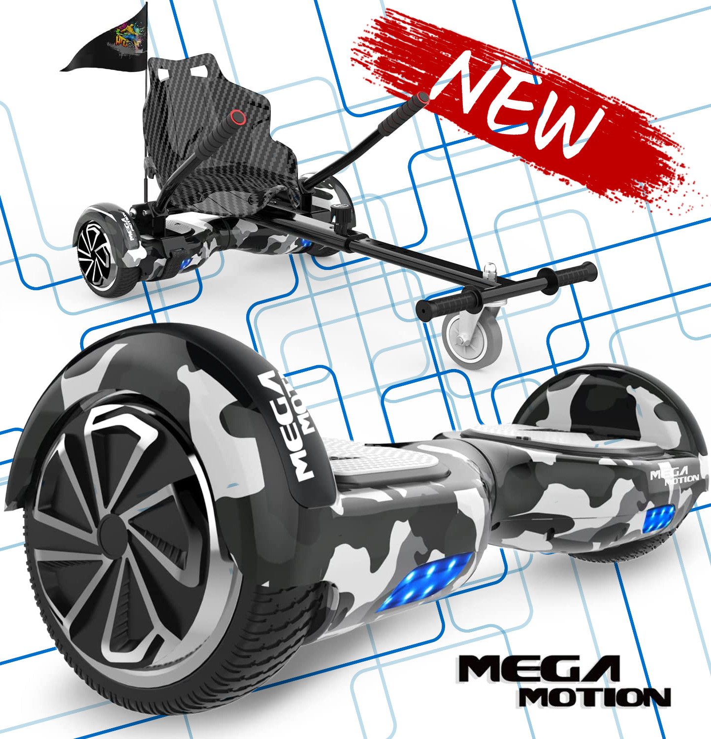 HoverBoard mit Sitz MegaMotion 6,5 Zoll