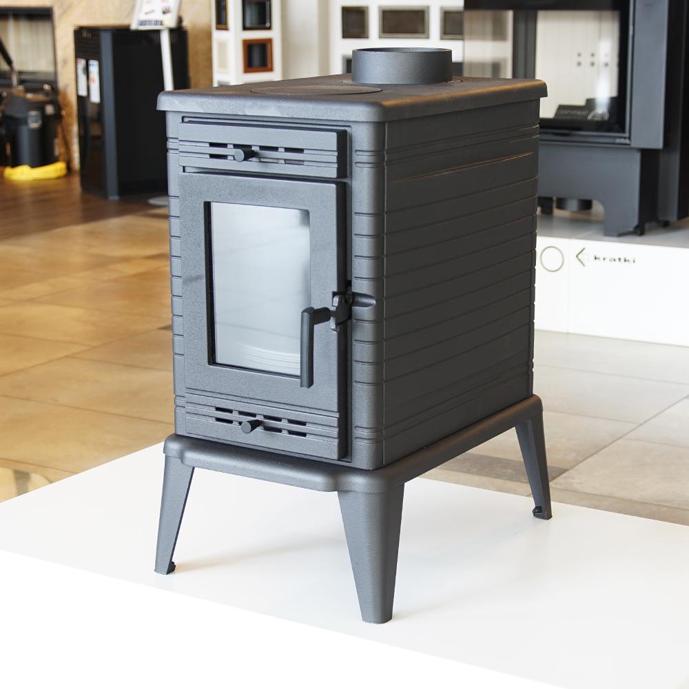 Liatinové kachle na drevo KRATKI K10 Ø 150 10 kW s výhrevnými platňami