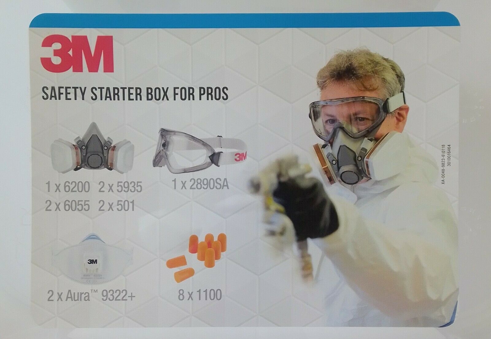 3M 1000MCWE, Vollmasken-Atemgerät, Luftreinigendes Atemgerät, FFP2 7100141332