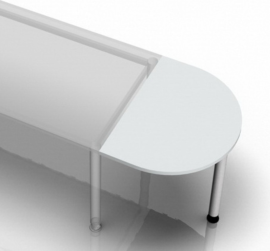 HJH Office JA60 - Ansatztisch 60x80 Grau JA60_5