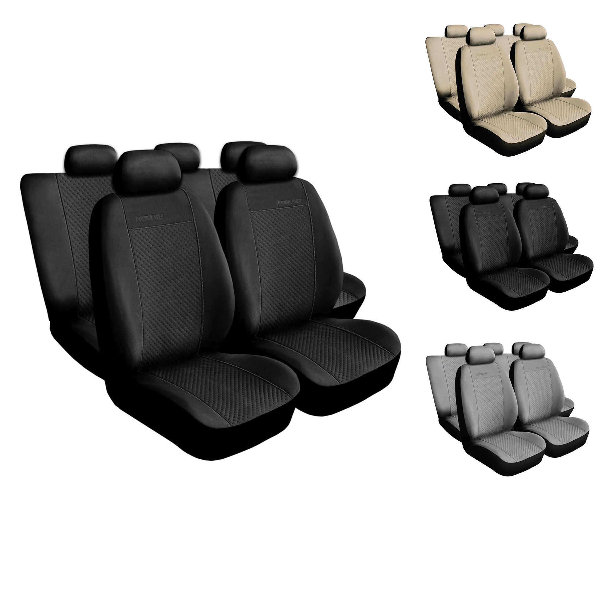 Sitzbezüge passend für Hyundai Tucson (Schwarz-Braun) Komplett