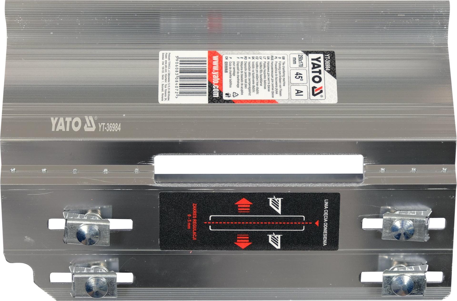 Anleitung zum Anfasen von Yato-Fliesen TRI-YT-36984