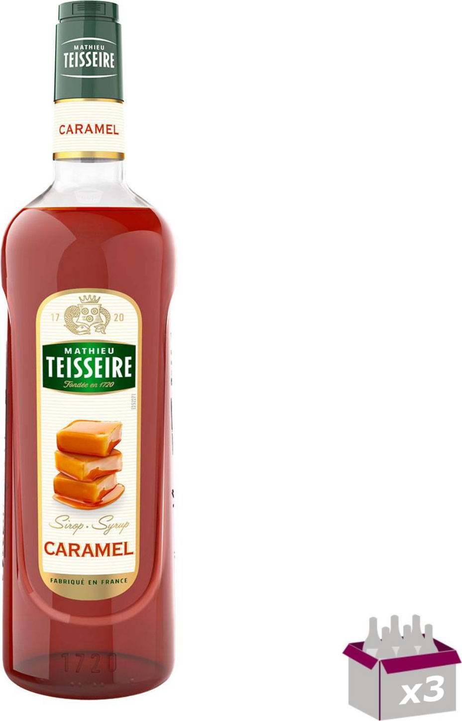 Los 3 - Teisseire - Karamellsirup - 1l